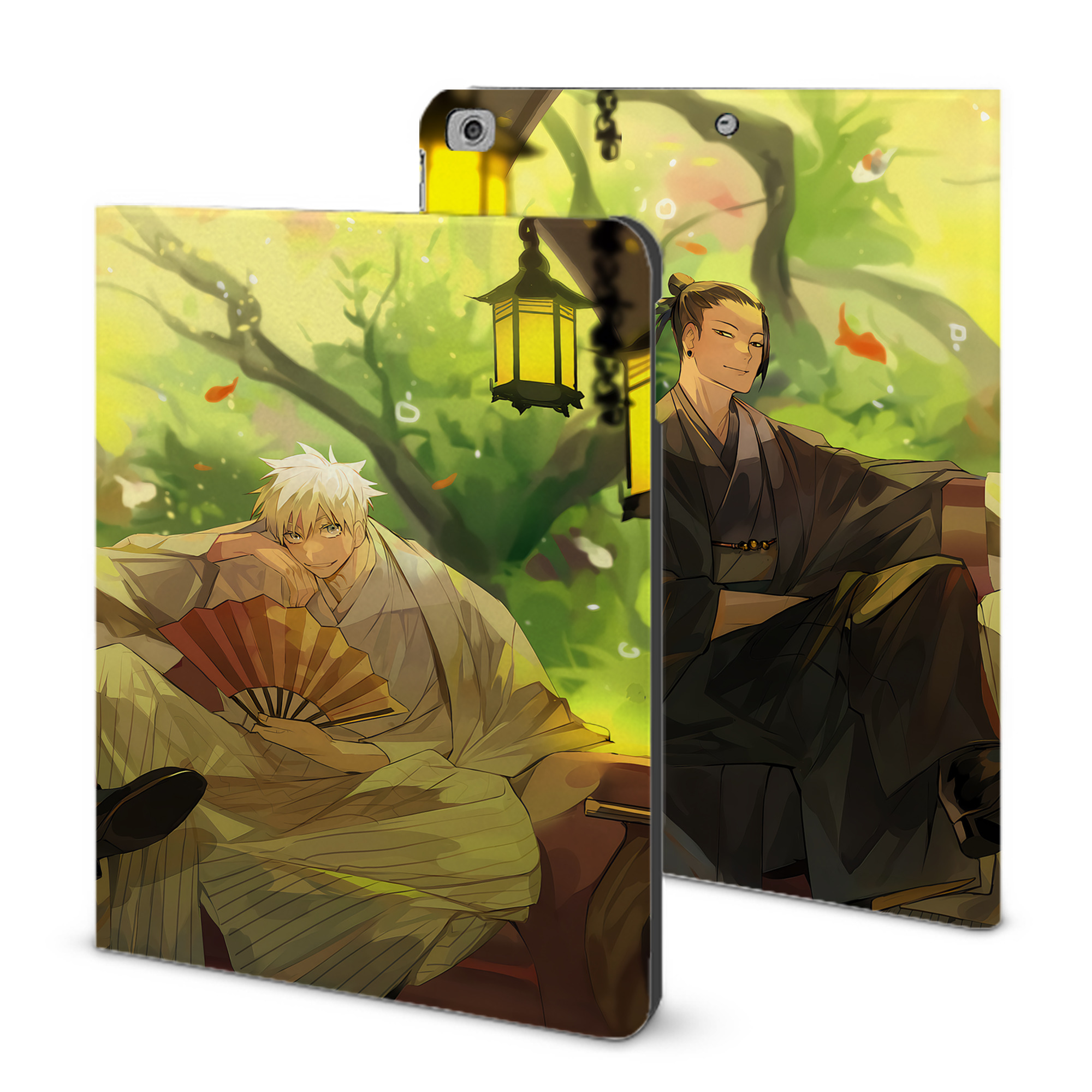（画像用） 呪術廻戦 Jujutsu Kaisen IPad ケース ブック型 PUレザー TPU 耐衝撃 軽量 薄型 ペン収納なし 全面保護 IPad 各モデル対応